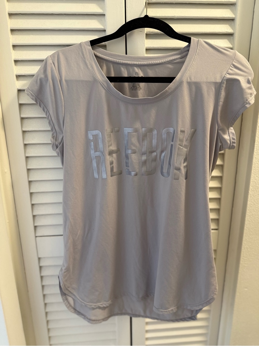 Reebok Light Gray Workout T Shirt